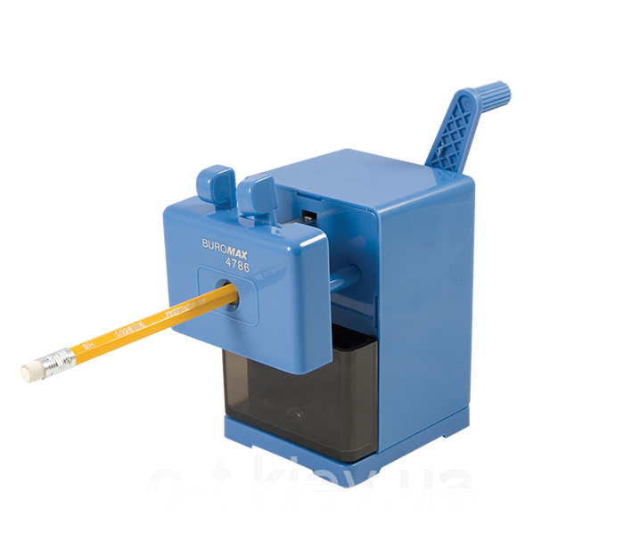 Чинка механiчна на струбцині, 120х77х135мм, 1 отв., з контейнером, BM.4786