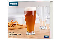 Стаканы для пива ARDESTO 565 мл, 2 шт, стекло, набор стаканов для пива