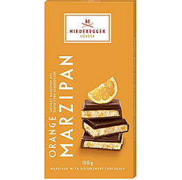 Niederegger Marzipan Tafel Orange Чорний шоколад з начинкою з апельсин-марципан 110g