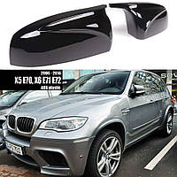 Накладки на дзеркала M Performance BMW (БМВ) X5 E70 X6 E71 (2007-2014) черный глянец