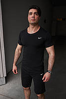 Комплект Nike футболка чорна + шорти SND