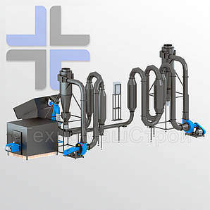 Аеродинамічний осушувач СА-800 з пелетним пальником Domna-350