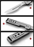 Скальпель складний брелок + 10 лез з швидким відкриттям, фото 4