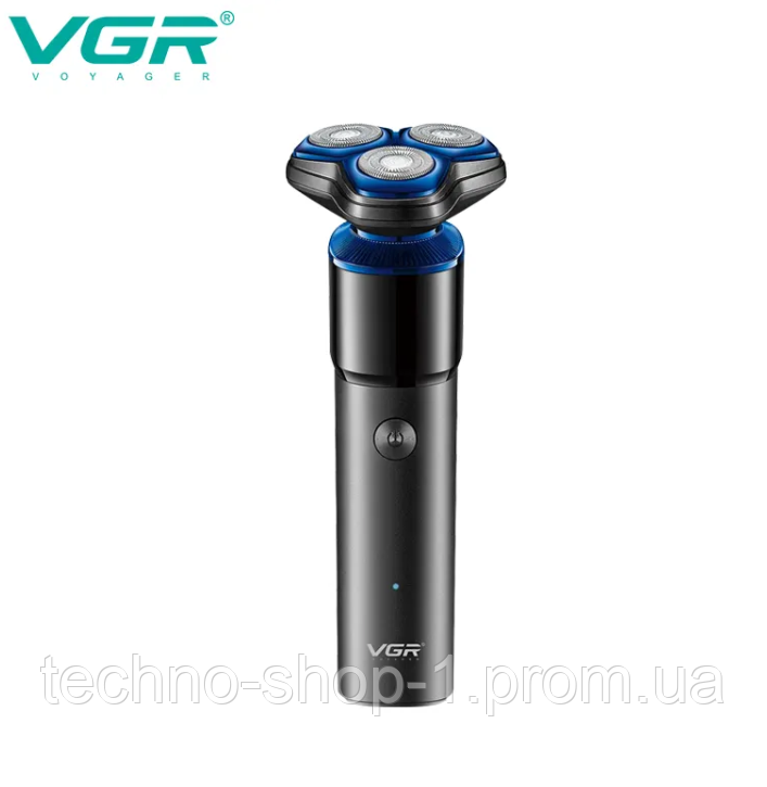 Электробритва мужская роторная беспроводная бритва для бороды водонепроницаемая электрическая бритва VGR V-325 - фото 10 - id-p1978084525