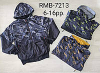 Куртка двусторонняя для мальчиков оптом, Nature, 6-16 лет,  № RMB-7213