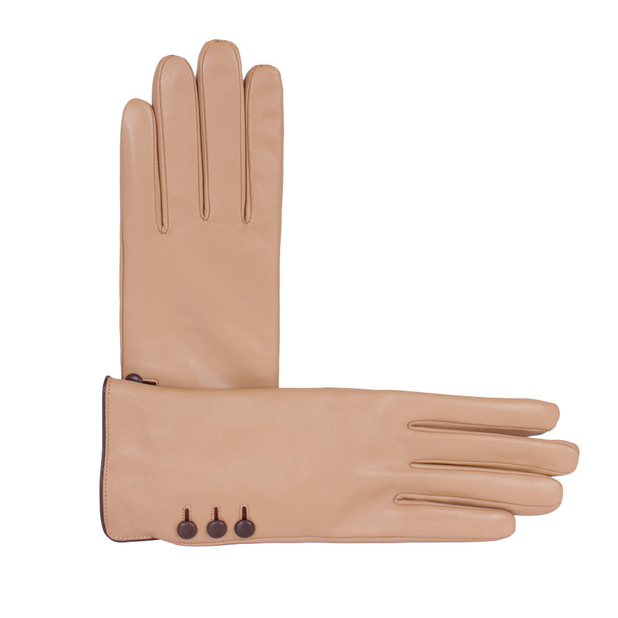 Рукавички жіночі L2376-7 Світло-коричневі