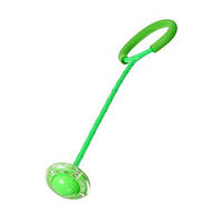 Нейроскакалка на одну ногу зі світловим роликом - Зелена (1158)