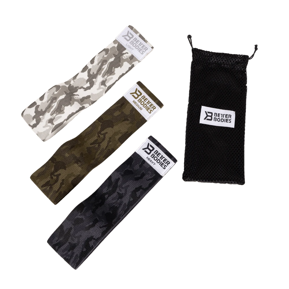 Набір резинок для тренування Better Bodies Glute Force 3 кольори Camo Combo