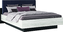 Ліжко двоспальне з ДСП в спальню 2-сп 1.6 (з каркасом, без матраца) Тео Світ Меблів