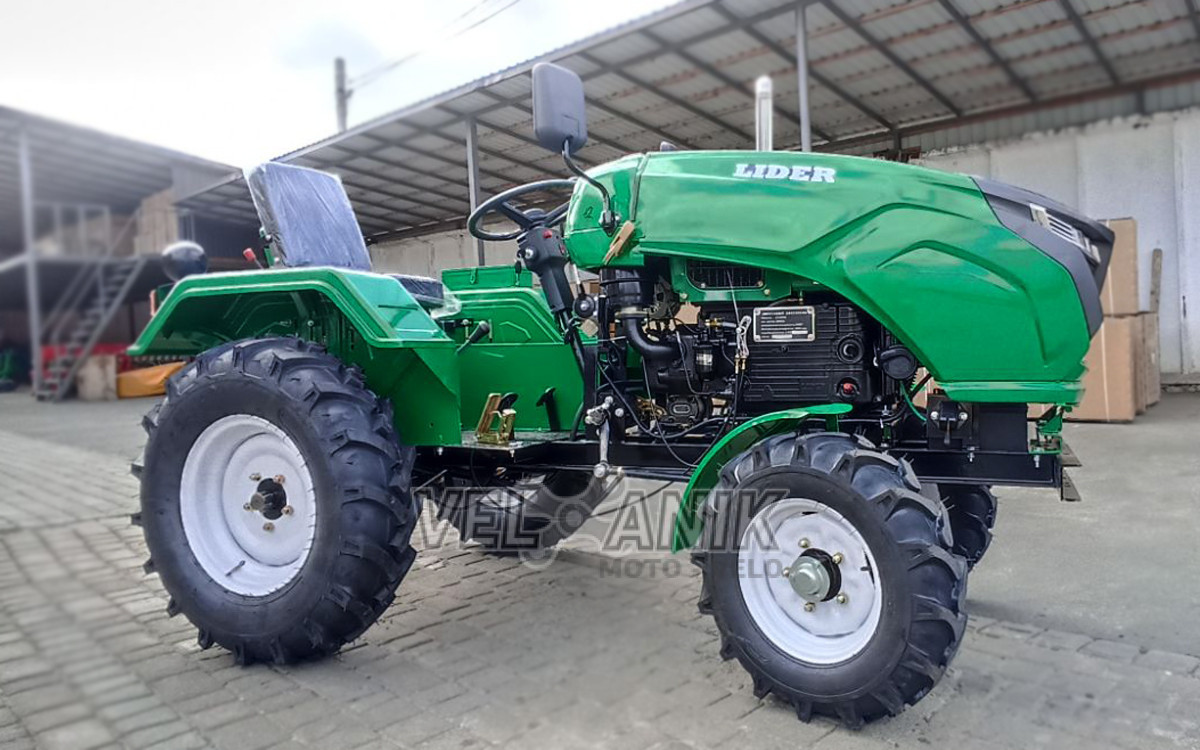 Мототрактор дизельний Lider T25 (1100) фреза 1,2 м Green розібраний