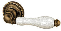 Дверная ручка ARMADILLO SILVIA OB/CRP-213 (античная бронза/кракелюр)