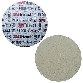 Абразивний диск P1000 на поролоні з липучкою Velcro 3M Trizact 150мм