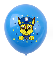 Куля Гонщик Чейз дитячі повітряні кулі з малюнком щенячий патруль 30 см 12" Китай поштучно