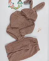 Детский костюм тедді (худи+штани) Зайка
