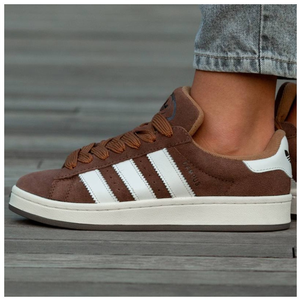 Чоловічі / жіночі кросівки Adidas Campus 00s Brown White, унісекс коричневі замшеві кросівки адідас кампус