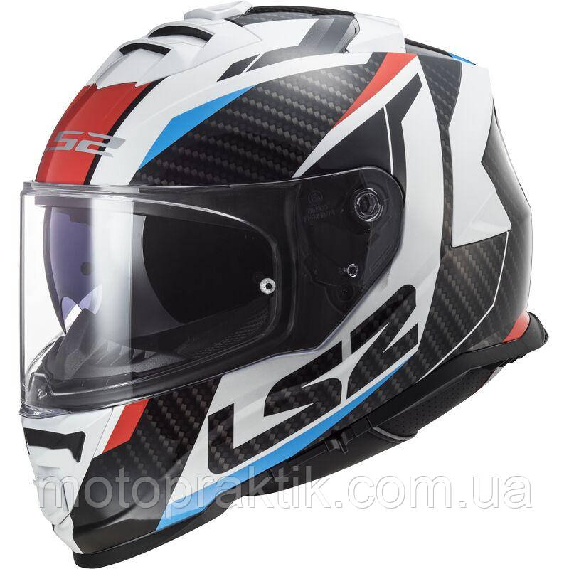 LS2 FF800 Storm 2 Racer Red Blue, XS Мотошолом інтеграл з окулярами