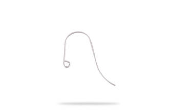 Швенза, заготовка для сережок, 33*13*0.8 мм, античне срібло, Туреччина (BS 2091)