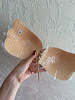 Оригінальний силіконовий бюстгальтер-невидимка спинки зі шнурівкою для відкритої спини метелик WEF