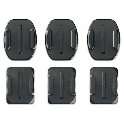 Вигнуті та прямі клейкі кріплення для GoPro Hero 8/9/10/11 та MAX (AACFT-001), фото 1