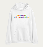 Худі толстовка з прикольним принтом  "ЗЗОВНІ ФЕШН ВСЕРЕДИНІ ДЕПРЕШН", фото 2