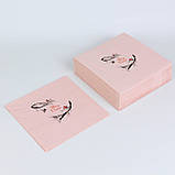 Серветка Різдвяна Паперова "Merry Christmas" 40*40 см - 10 шт Декоративна Серветка з новорічною тематикою, фото 3