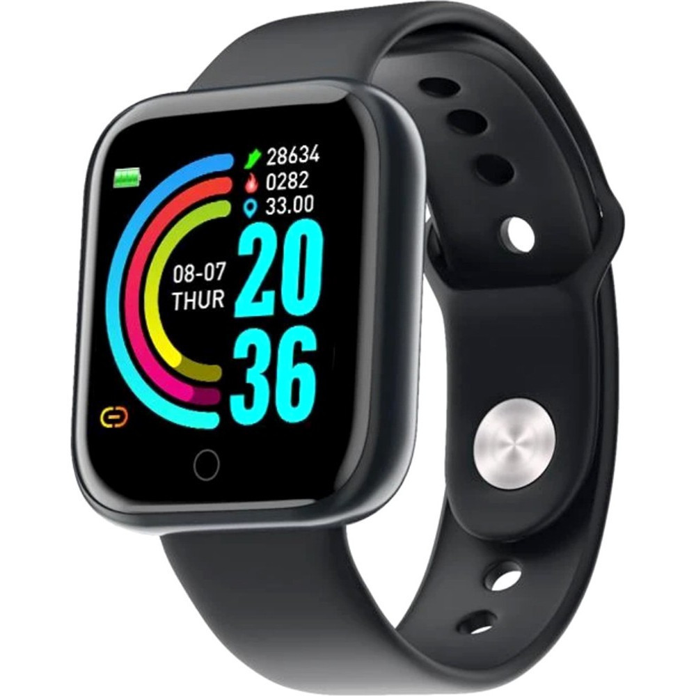 Смарт-часи Smart Watch Y68 крокер підрахунок калорій Фітнес браслет пульсометр тонометр