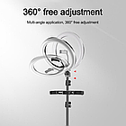 Кільцева LED лампа RGB MJ26 (26см) + штатив 2 метри, фото 6