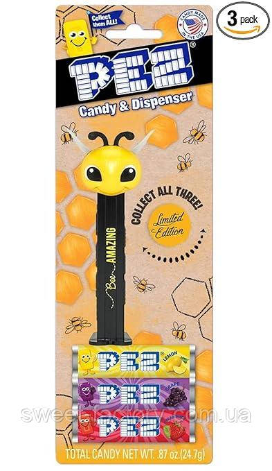 PEZ Candy & dispenser collect all three Bee Amazing 3s 24g