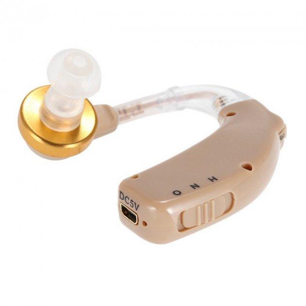 Слуховий апарат Axon C-108 завушний акумуляторний з зарядним пристроєм, фото 1