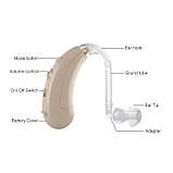 Слуховий апарат Axon F-135B завушний, фото 4