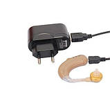 Слуховий апарат Axon C-109 завушний акумуляторний з зарядним пристроєм, фото 4