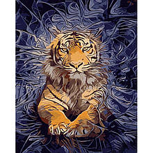 Картина за номерами Могутність тигра Strateg 40х50см. (GS951)