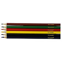 Набір кольорових олівців 6 кольорів CLASS PREMIUM (1606), фото 2