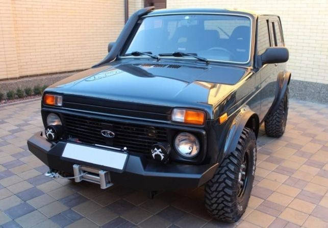 Передній силовий бампер на Lada Niva Лада Нива (ID#1978164418), цена ...