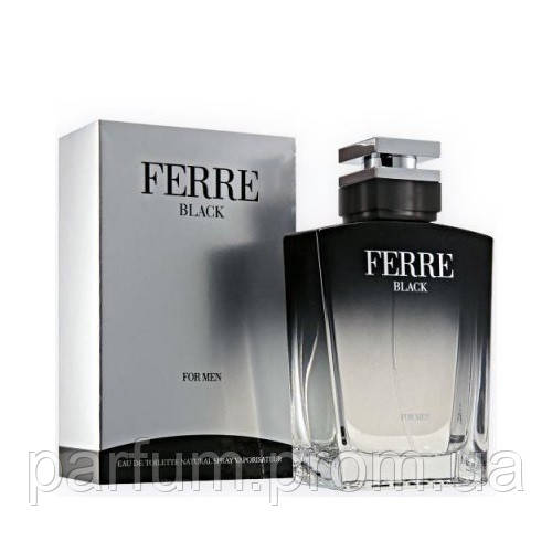 Gianfranco Ferre Black For Men 100 ml (Оригинал) Жан Франко Ферре Блек Фо Мен мужская туалетная вода - фото 1 - id-p1978152269