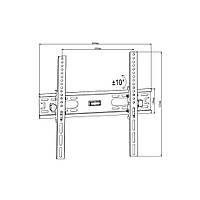 Кріплення для TV похиле iTech PB4T Black (PB4T)