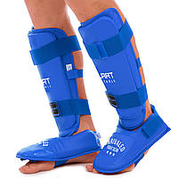 Защита ног BO-3958 ZELART голень/стопа разбирается с футами для единоборств blue size L