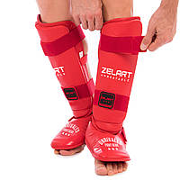 Защита ног BO-3958 ZELART голень/стопа разбирается с футами для единоборств red size L