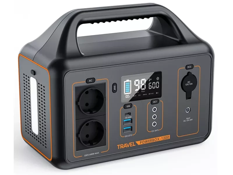 Зарядна станція VOLT Polska TRAVEL POWERBOX 1200 (600W) 560 Wh