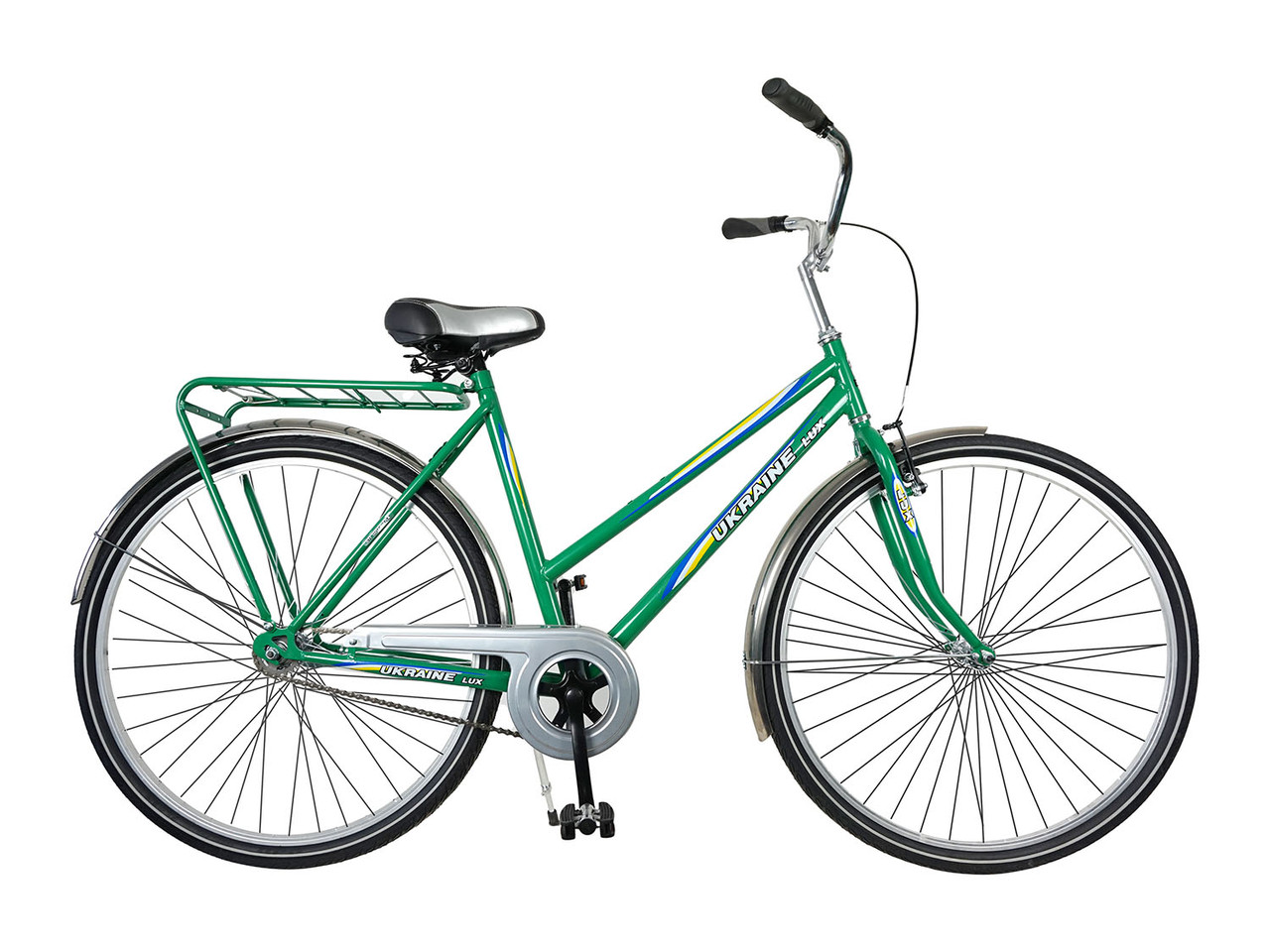 Велосипед ХВЗ 28″ LUX65CZ Cталь зелений