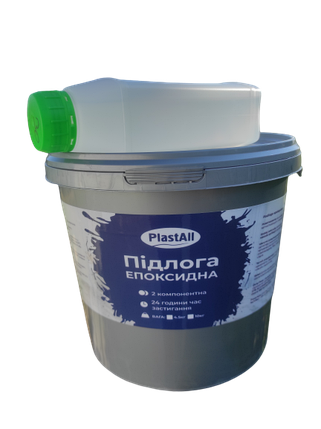 Епоксидна підлога 4.5 кг для бетону Білий - (White) PLASTALL™, фото 1