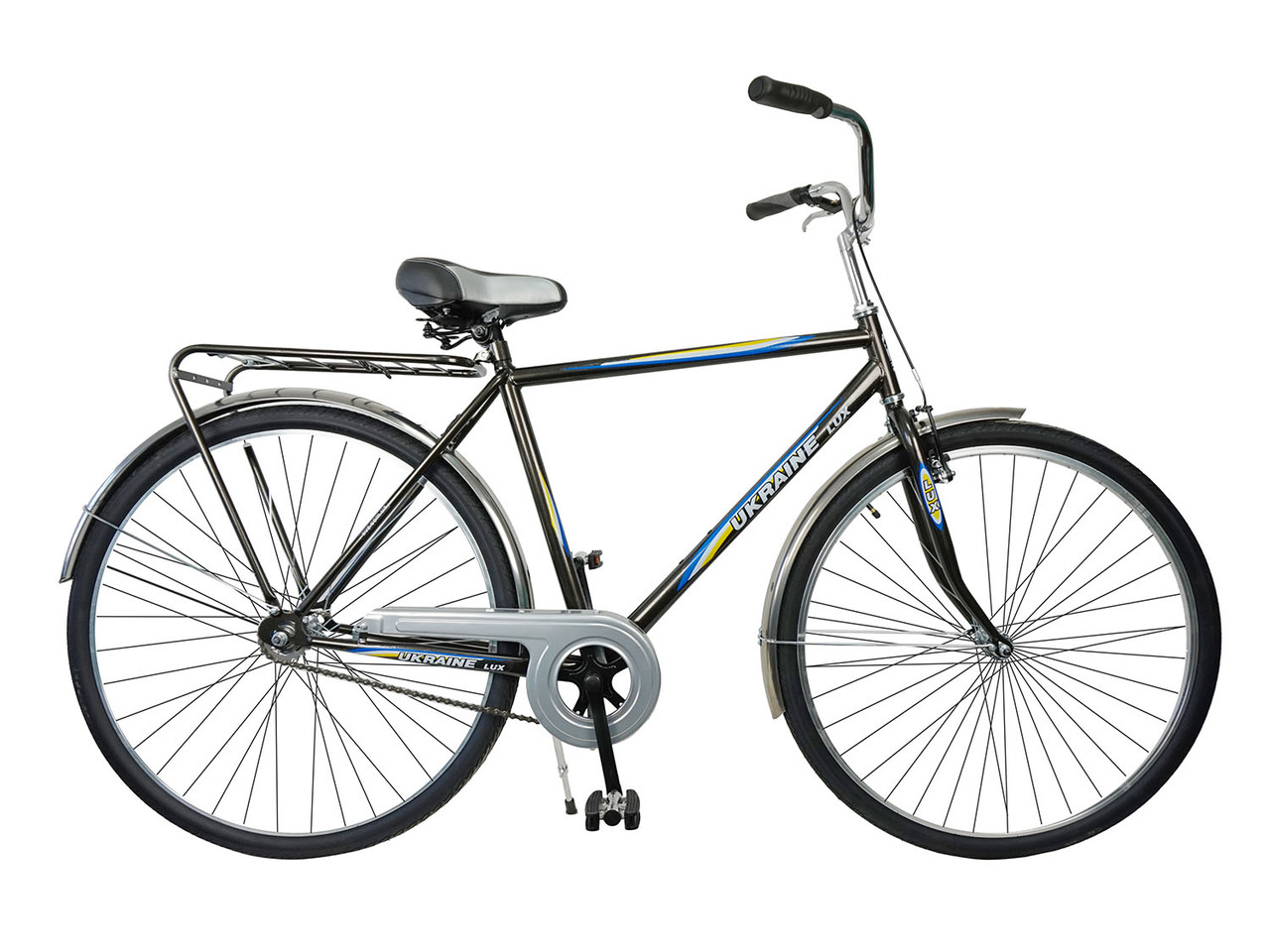 Велосипед ХВЗ 28″ LUX64CZ Cталь коричневий металік