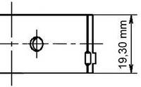 Вкладыши шатунные Opel 0.75MM Opel 1.6/1.6D/1.7D/1.8/2.0 16DA 77 272 630 KOLBENSCHMIDT