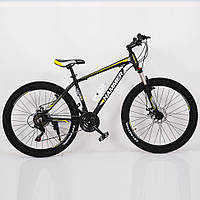 Велосипед HAMMER S200 26 дюймов Рама 17 черно-желтый/ спортивный горный алюминиевый