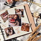 Крафтбук "ДЕРЕВО" 23x23 із темною обкладинкою та чорними сторінками, фото 7