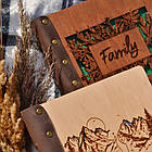 Крафтбук "ГОРИ" 23x23 із темною обкладинкою та чорними сторінками, фото 8