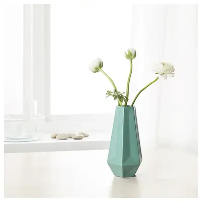 Ваза IKEA LIVSLANG Ваза, зелена (303.439.40)