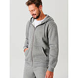 Чоловіча однотонна кофта кардиган на флісі Sinsay р.XS, фото 2