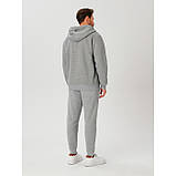 Чоловіча однотонна кофта кардиган на флісі Sinsay р.XS, фото 3