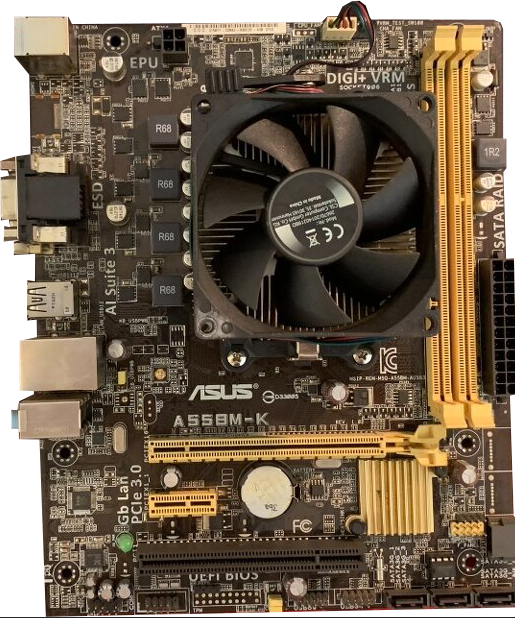 ІГРОВИЙ Комплект на 4 ЯДРА AMD - Плата sFM2 ASUS A55BM-K DDR3 +ПРОЦЕСОР AMD A8-5500K ( 4 ЯДРА по 3.2 GHZ )